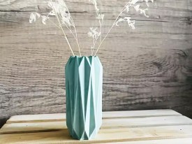 Molde silicona florero origami 